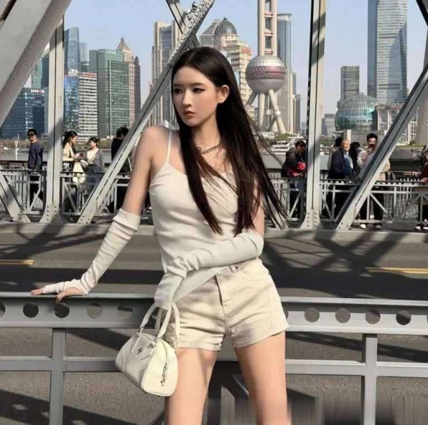 王玉雯外滩生图封神!172cm冷艳身材碾压精修,路人镜头无滤镜