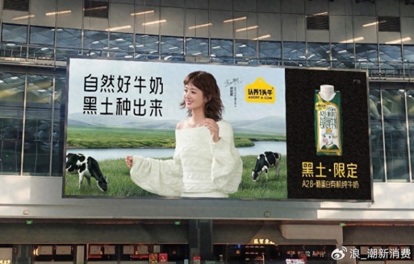 认养一头牛官宣品牌代言人赵丽颖