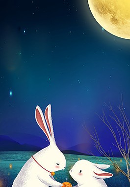 创意中秋节月饼PSD素材