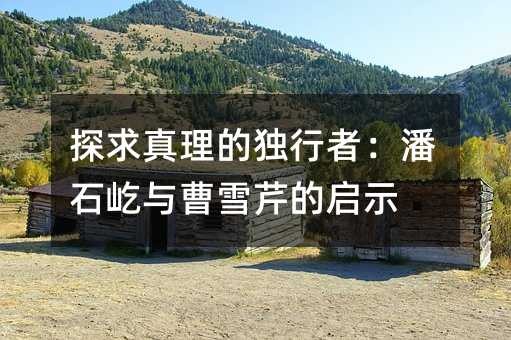 探求真理的独行者：潘石屹与曹雪芹的启示