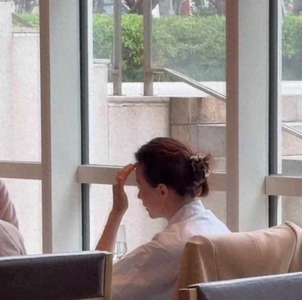 董卿罕见现身!上海餐厅素面朝天穿白衫,五十岁美得超自然