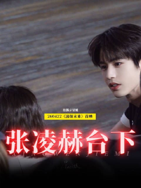 坐在台下的张凌赫，顺毛好帅