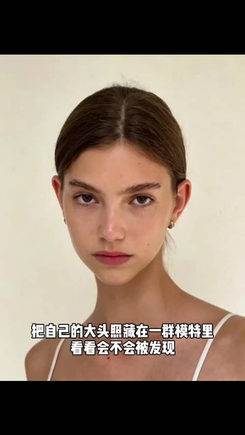 把自己的照片放在一群模特里发现看不看得出
