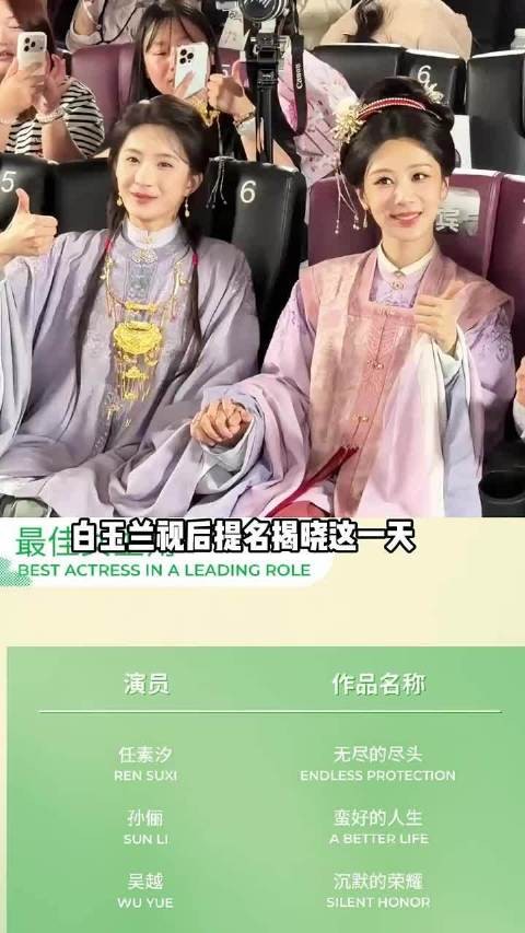 白玉兰入围公布，实至名归，在杨紫身上体现的淋漓尽致 杨幂