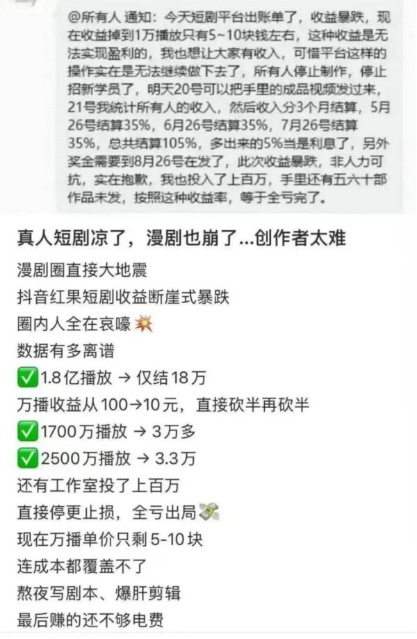 从万播5元到7天充电15万+,AI漫剧开始重做“用户生意”?
