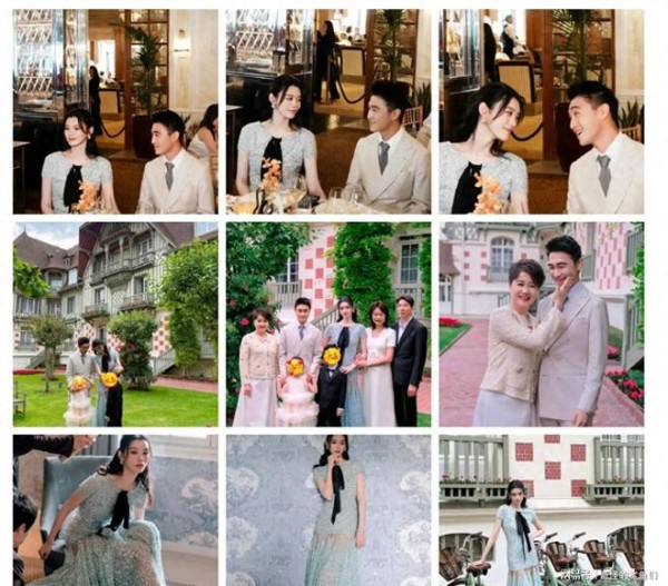 何猷君奚梦瑶婚礼欢迎晚宴，双方父母合照！谷爱凌王嘉尔出席！