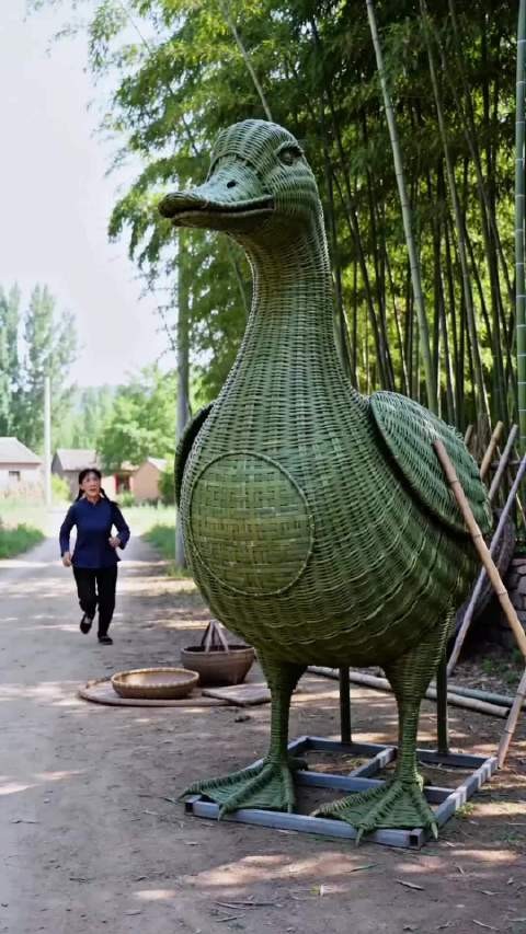 大姐用机关对方小鬼子，太聪明了机关鸭子