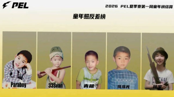 PEL选手童年榜结算时刻！看来选手们真是从小帅到大呀