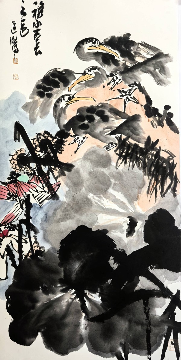 横扫708090三个时代大写意花鸟第一人代表人物·李进潮画家