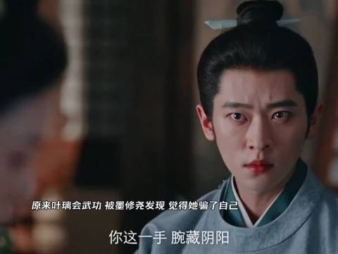 原来叶璃会武功！被墨修尧发现，觉得她骗了自己！