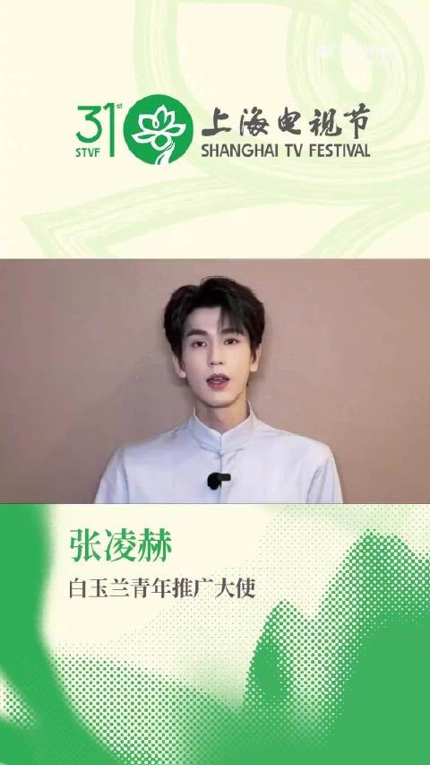 张凌赫受邀任白玉兰青年推广大使