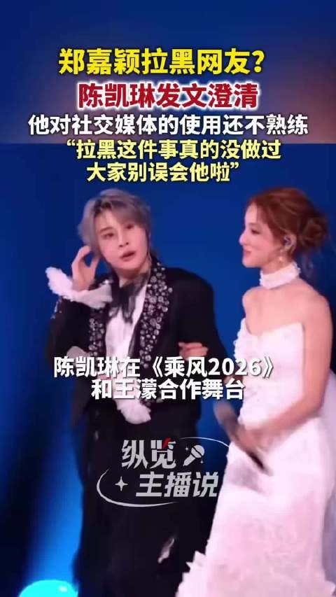 陈凯琳说郑嘉颖真的没拉黑过