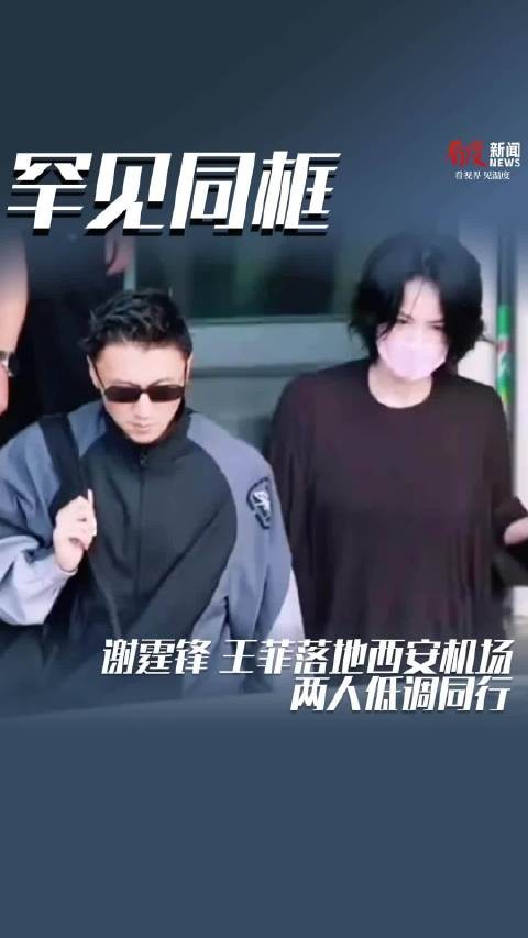 低调同行 谢霆锋王菲落地西安机场