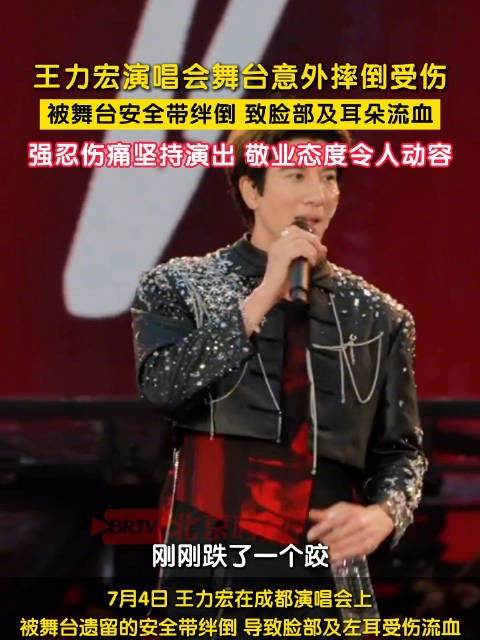 王力宏强忍伤痛坚持演出