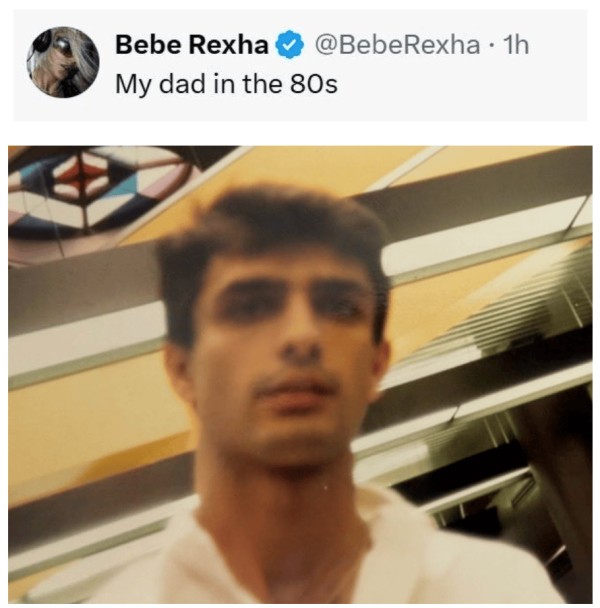 Bebe Rexha 发布亲爹年轻照，帅得好吓人！