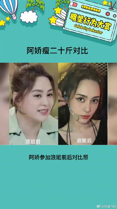 阿娇真的是虽然胖过,但没从来没丑过 阿娇瘦20斤对比 微博VC计划