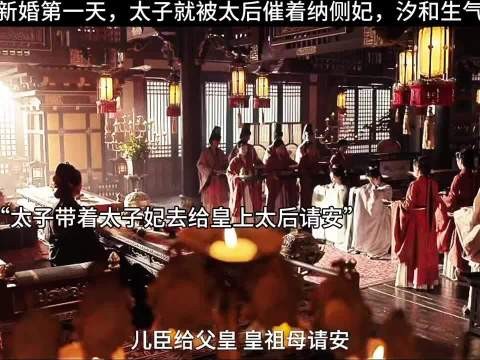 新婚第一天,太子就被太后催着纳侧妃,汐和生气
