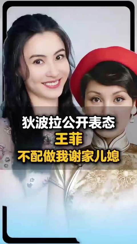 狄波拉公开表态王菲不配做我谢家儿媳