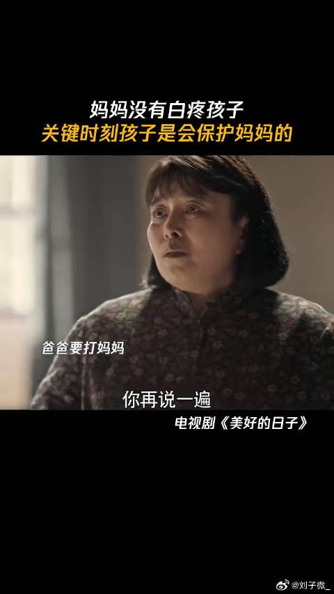 妈妈没有白疼孩子，关键时刻孩子是会保护妈妈的 鹅滴神片 微博VC计划