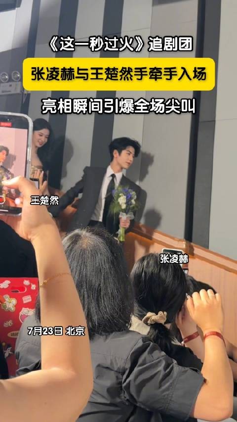 张凌赫王楚然手牵手