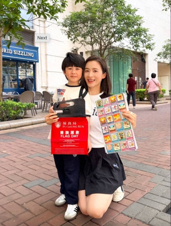 TVB最美绿叶带5岁儿子,连续三年做慈善,大病初愈后学会放过自己