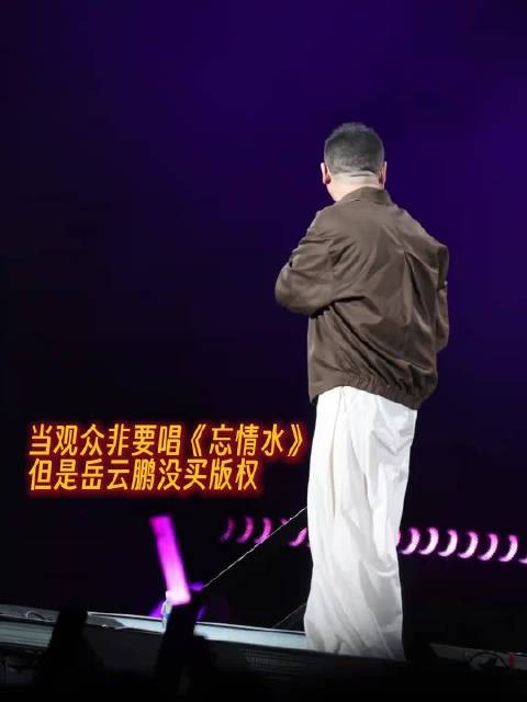 版权原来这么严重，观众非要唱《忘情水》，但岳云鹏没买版权，只好狠踩刹车