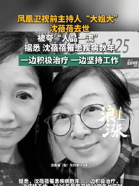 凤凰卫视前主持人沈蓓蓓去世，曾被称为主持人事务部的大姐大，被夸“人品一流”