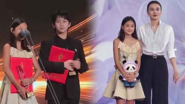 梅婷12岁女儿百花奖提名，发言流畅大方不怯场