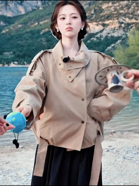 敲可爱的杨超越地球超新鲜海边转场来咯 好美好出片