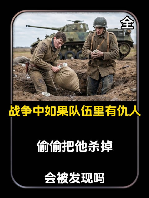 战争中如果队伍里有仇人,偷偷把他杀掉,会被发现吗!