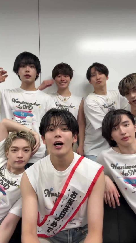 260815 なにわ男子官方SNS更新 长尾庆生 道枝相关