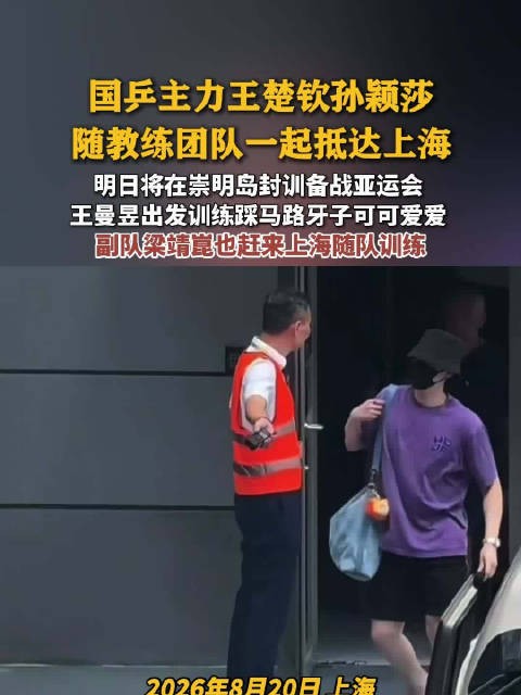 王楚钦孙颖莎崇明岛封训王曼昱踩马路牙子太可爱了