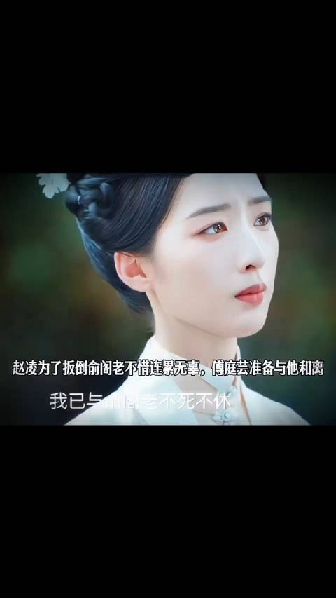 赵凌为了扳倒俞阁老不惜连累无辜，傅庭芸准备与他和离