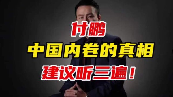 付鹏:中国内卷的真相!一针见血!建议听三遍!