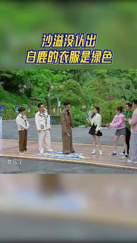 沙溢没认出 白鹿的衣服是绿色