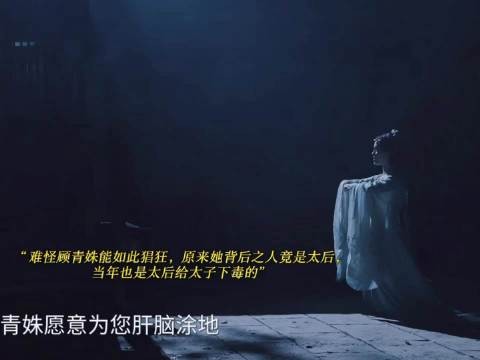 难怪顾青姝能如此猖狂，她背后之人竟是太后，当年也是太后给太子下毒的…