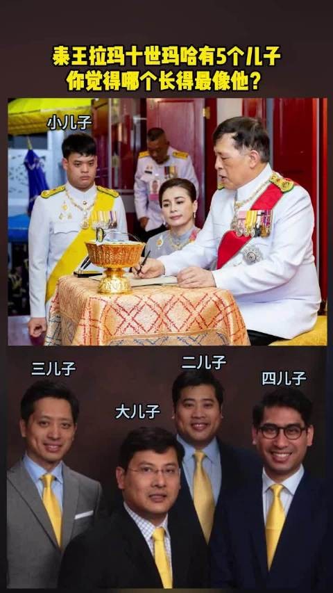 泰王有5个儿子你觉得哪个长得最像他？谁能做继承人？ 泰国王室