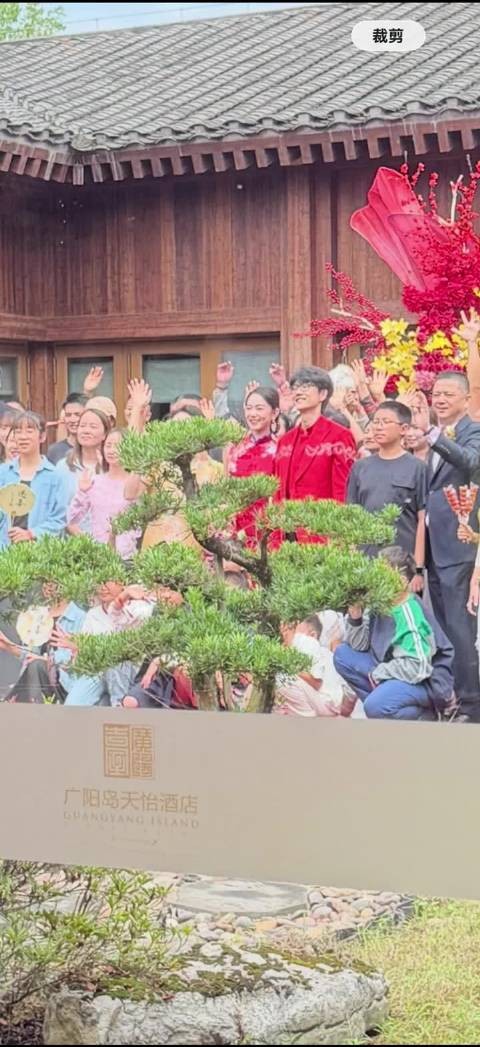 许嵩冯禧婚宴大合照露出，两人真的好般配