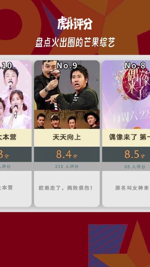 当男网友给芒果所有综艺打分,哪个会是第一?