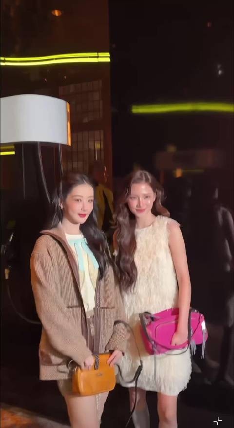 杨紫秀场合照，和小水gulf同框啦