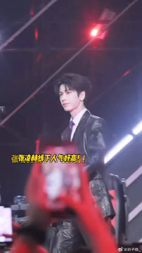 张凌赫周也,紫色造型亮相无畏契约表演赛