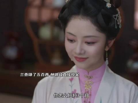 兰香三个月赚了五百两 林锦岐直接惊呆