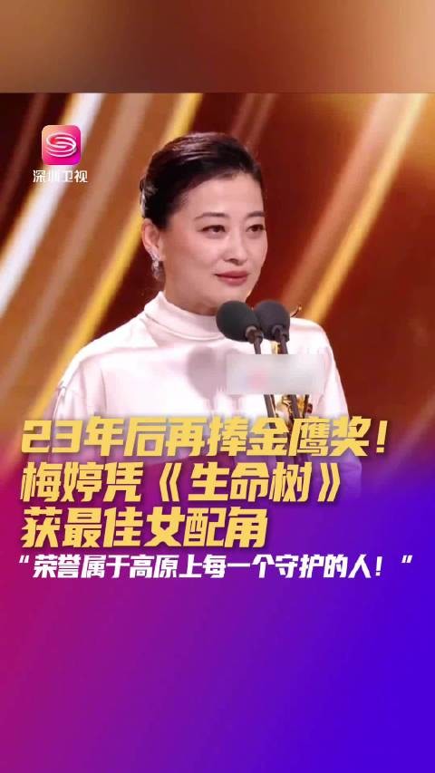 梅婷凭《生命树》获第33届金鹰奖最佳女配角，时隔23年再捧奖