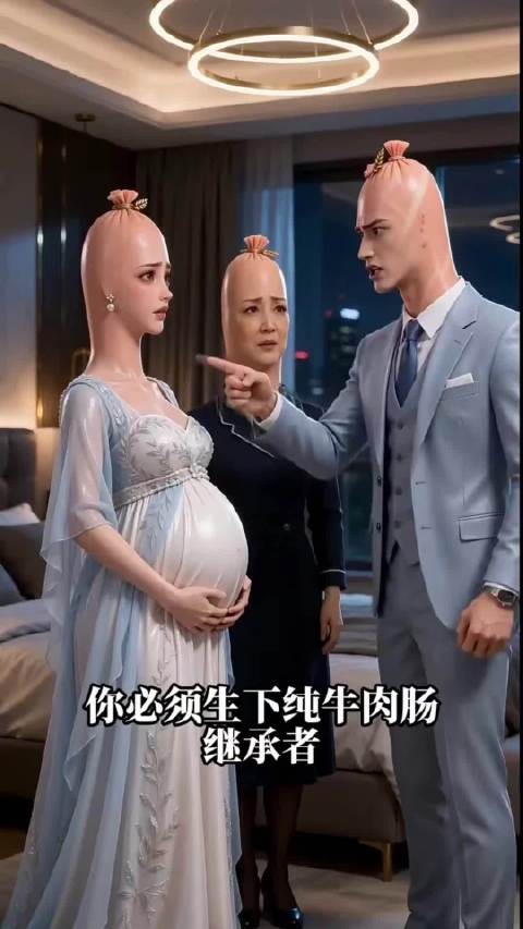 香肠家族 她能否生下纯牛肉香肠呢 ai短剧/ai动漫