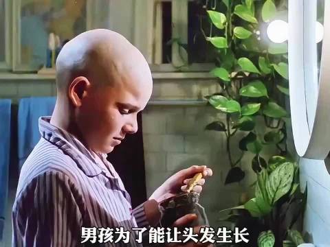 秃头男孩用了祖传秘方后，不料头发竟疯狂生长