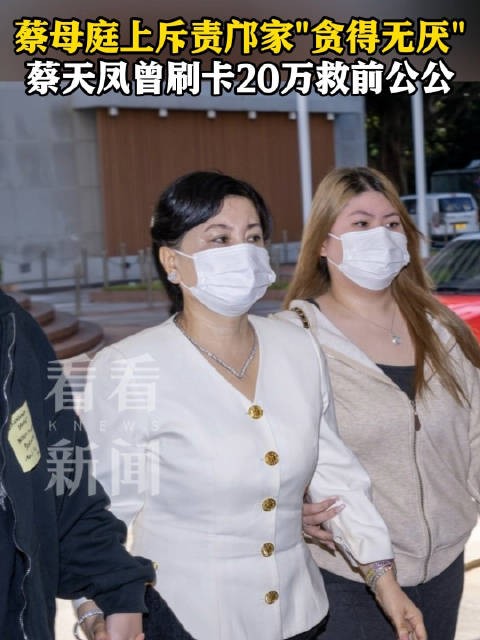 蔡天凤曾刷卡20万救重病前公公