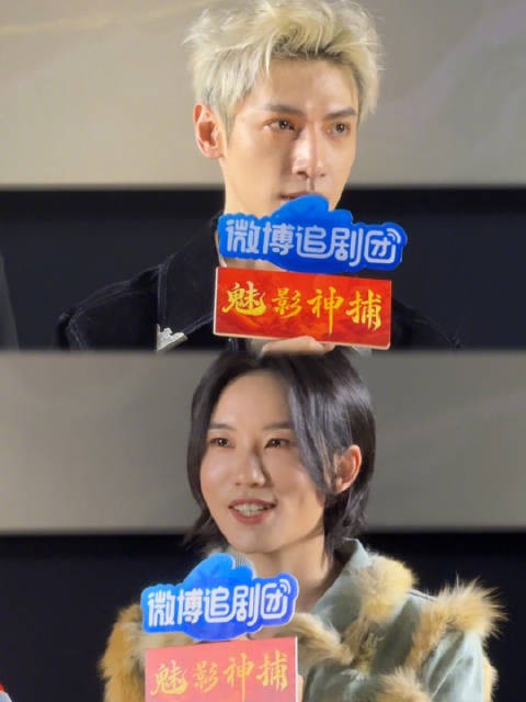 温柔鼓励第一次拍戏的@陆柯燃K ，好暖心～ 爱撩现场