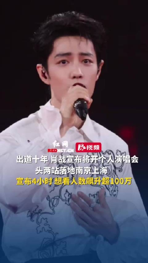 肖战出道十年宣布开个人<a target=