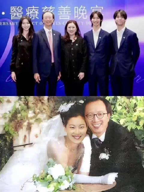 伏明霞48岁三个孩子身材高挑随爸