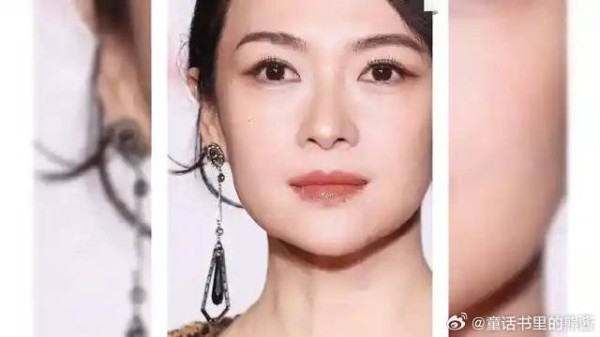 章子怡以金丝绒长裙在电影节红毯夺人眼球，生图依然温婉动人